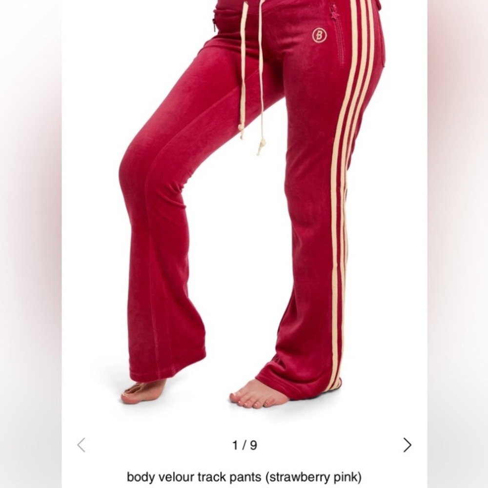 Body By Raven Velour Track Pants Set (Strawberry Pink)